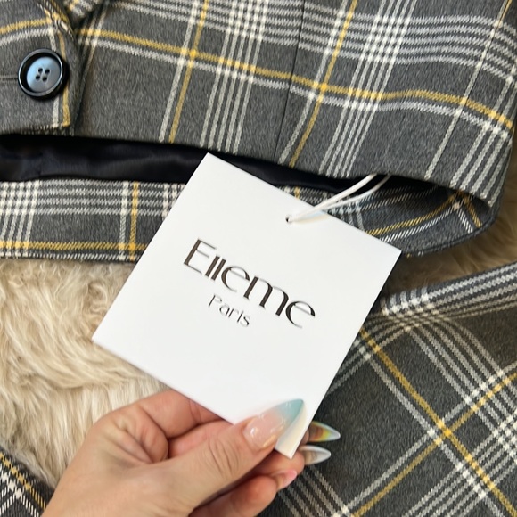 Elleme Checked Cropped Jacket - Picture 5 of 9